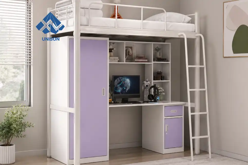 What features to look for in a durable loft bed with desk?